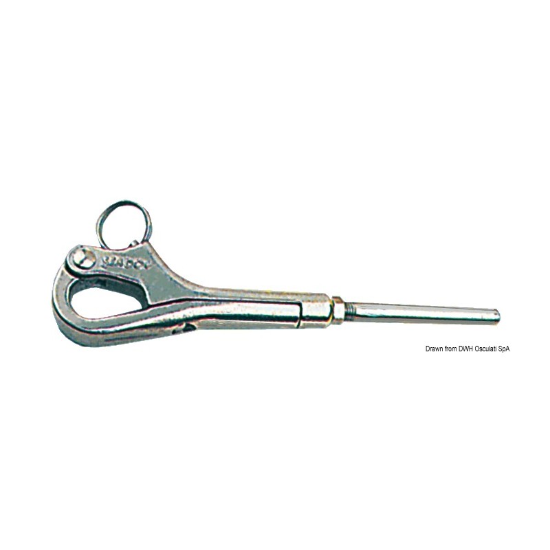 
Mousqueton pélican inox  4 x 8 mm 
