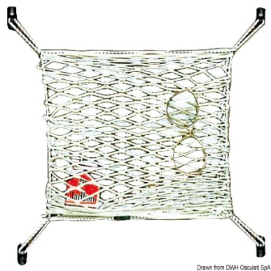 Filet élastique nylon porte-objets 400 x 200 mm  Ref 06.331.02