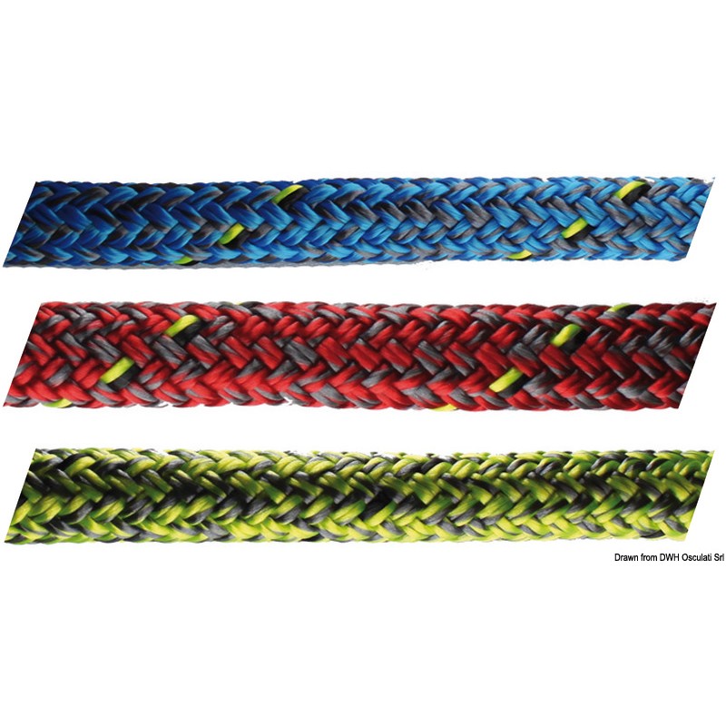 
Drisse écoute Excel Marlow D2Racing 78 bleu 10 mm 
