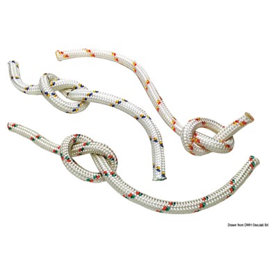 Double tresse rouge/jaune 10 mm  Ref 06.457.10