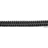 
Double tresse noire 6 mm 
