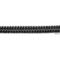 
Double tresse noire 8 mm 
