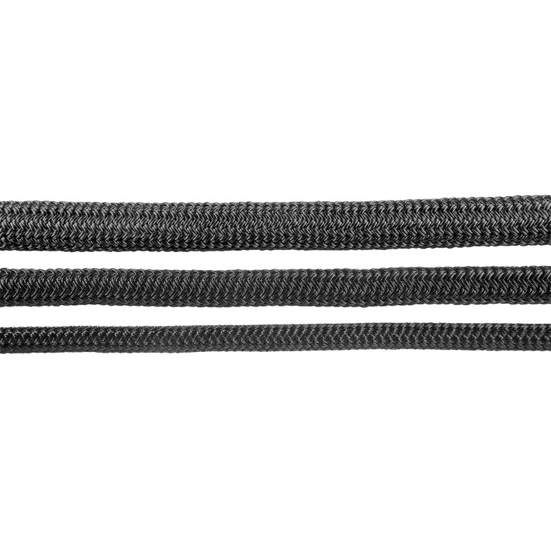 
Double tresse d'amarrage Megayacht noire 28 mm 
