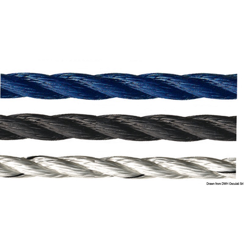 
Bout amarrage Marlow en polyester noir 20 mm      

