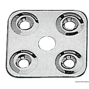 Platine fixer sangles 40 x 40 mm | EAN 8033137078682 Ref 06.709.01