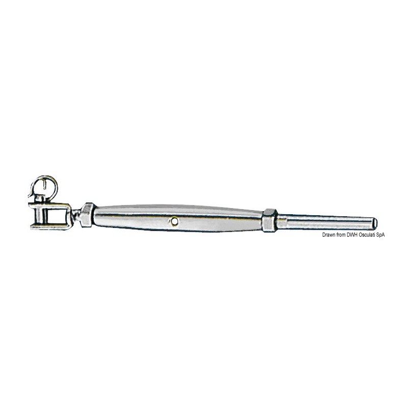 
Ridoir inox  chape fixe 8 mm 
