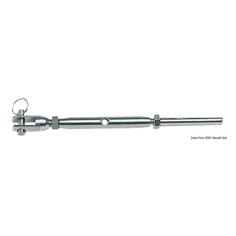 
Ridoir  sertir sur câble AISI 316 6 mm 
