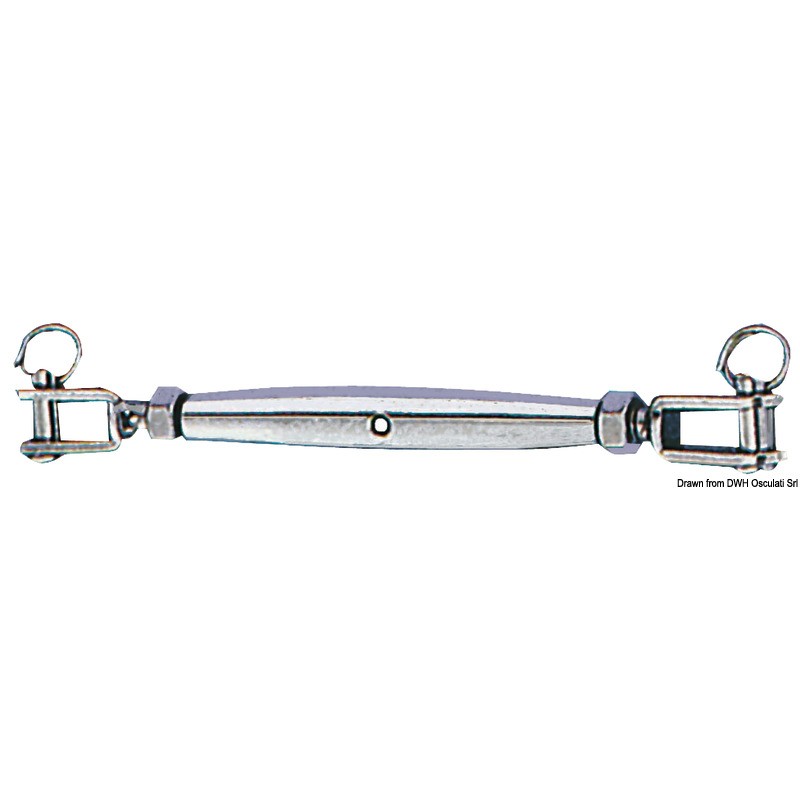 Ridoir avec deux chapes fixes AISI 316 8 mm
Ridoir avec deux chapes fixes AISI 316 8 mm