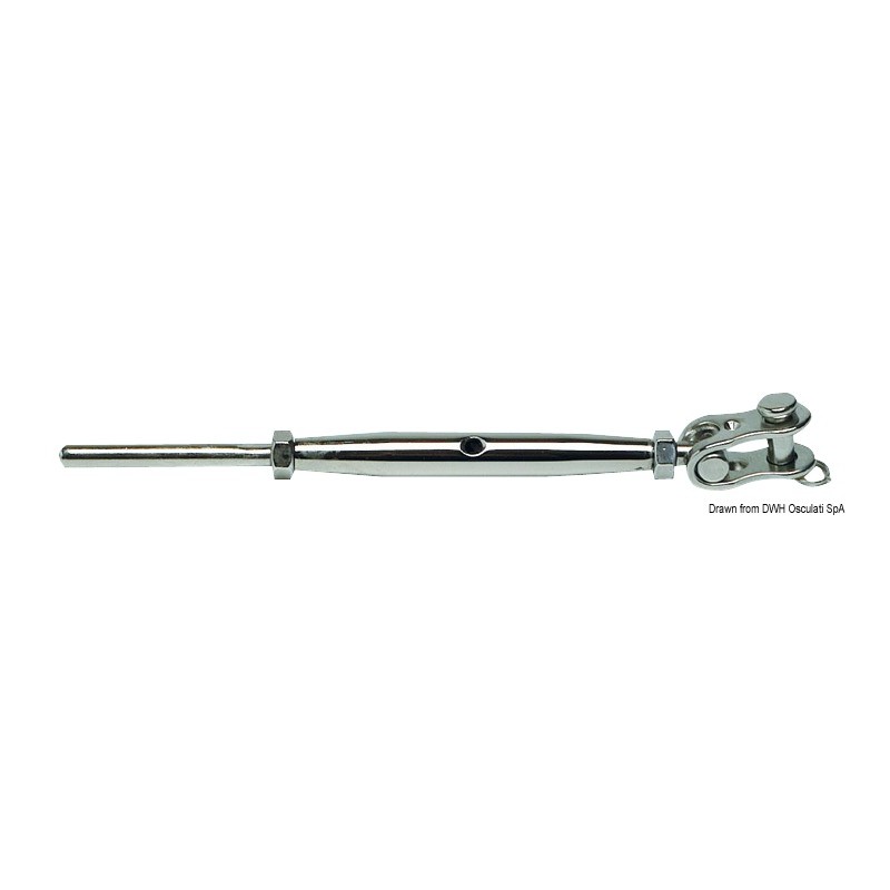 Ridoir avec chapes articulée AISI 316 10 mm
Ridoir avec chapes articulée AISI 316 10 mm