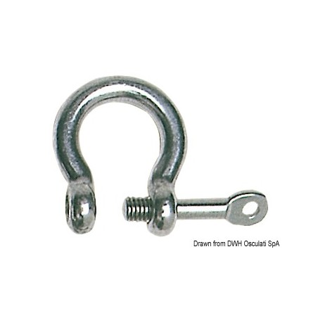 Manilles lyre "cetra" axe imperdable| EAN 8033137080012 Ref 08.221.05