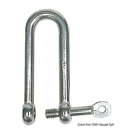 Manilles "long" axe imperdable| EAN 8033137080081 Ref 08.222.08
