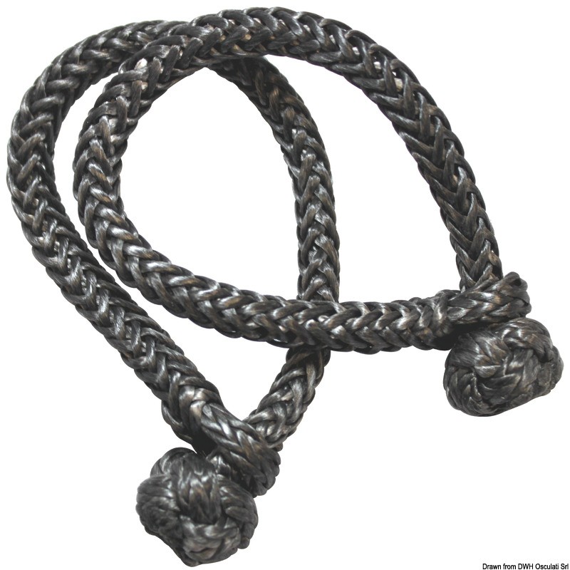 
Manille Dyneema noir - 6 mm 
