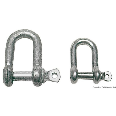 Manilles acier galvanisé| EAN 8033137052262 Ref 08.320.05