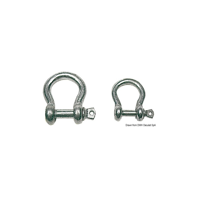 
Manille mod. lyre en acier galvanisé 6 mm 
