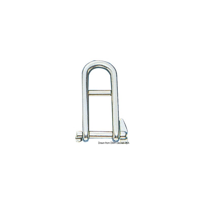 
Manille a. fermeture et barette butée AISI 316 6mm 
