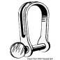 
Manille emboutie courte en inox 6 mm 
