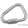 
Mousqueton Delta inox avec ouverture  vis 4,5 mm 

