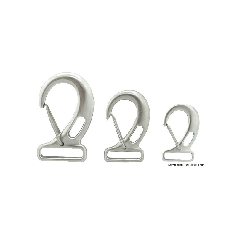 
Mousqueton AISI 316 pour sangle 72x32 mm 
