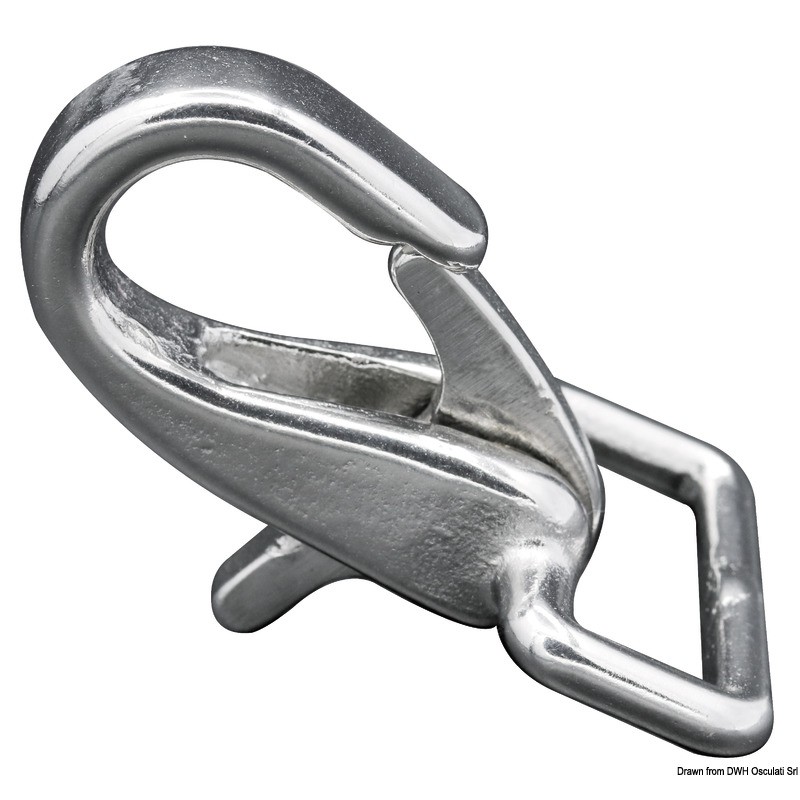 
Mousqueton inox  gâchette p. sangle 25 mm 
