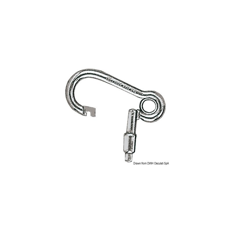 Mousqueton inox ouverture vers l'extérieur 60 mm
Mousqueton inox ouverture vers l'extérieur 60 mm