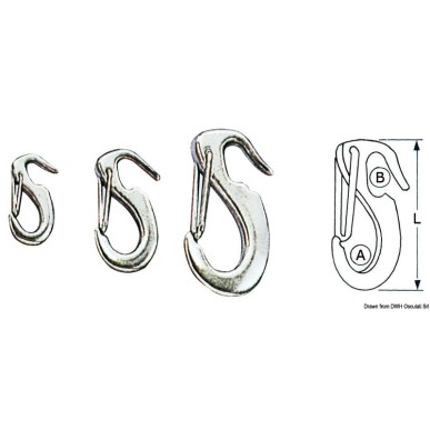 Mousquetons foc rabattre| EAN 8033137081842 Ref 09.963.02