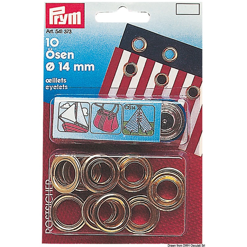 
N. 24 œillets en laiton 8,5 mm 

