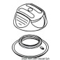 
Bouton pression Perfix blanc 
