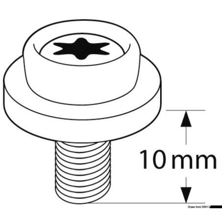 Bouton universel composite CAF-COMPO| EAN 8033137082504 Ref 10.503.41