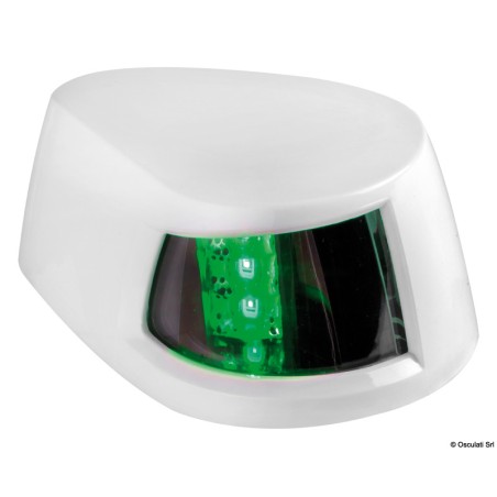 Feux de navigation compacts + boîtier polycarbonate blanc Ref 11.034.02