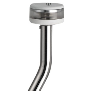 Hampe lumineuse + feu Evoled 360+ - Version inclinée+ extractible + base inox fixation plan| EAN 8033137018251 Ref 11.039.42
