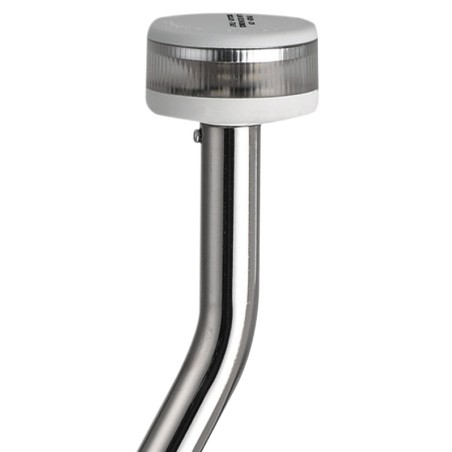 Hampe lumineuse + feu Evoled 360+ - Version inclinée+ extractible + base inox fixation plan| EAN 8033137018251 Ref 11.039.42