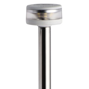 Hampe lumineuse + feu Evoled 360+ - Version extractible + base nylon / inox poli| EAN 8033137201639 Ref 11.039.46