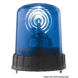 Feux de couleur bleue véhicules prioritaires+ de secours Ref 11.096.12