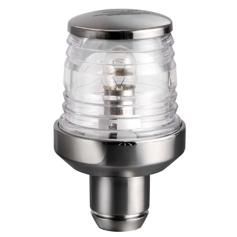 
Feu tête de mât inox Classic  360° avec fusée 
