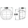 
Feu de navigation Maxi 20 blanc 24 V/poupe blanc 
