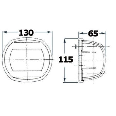 Feux de navigation Maxi 20 acier inox AISI316 poli miroir| EAN 8033137012884 Ref 11.411.81