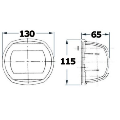 Feux de navigation Maxi 20 acier inox AISI316 poli miroir| EAN 8033137012884 Ref 11.411.81