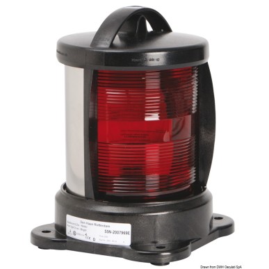 Feux de navigation bateaux jusqu’ 50 m, DHR + homologation MED 2014/90/EU Ref 11.418.04