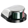 
Feu de proue rouge/vert calotte inox 
