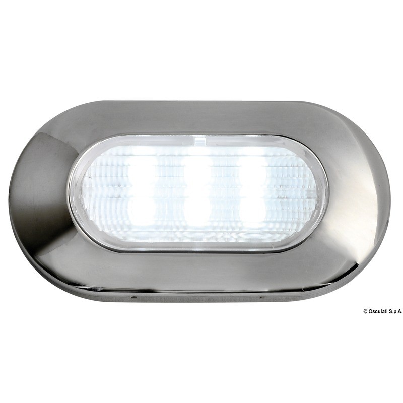 
Lumière de courtoisies ovale 6 LED blanc 

