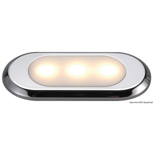 Feu de courtoisie Oculus ultraplat - éclairage frontal| EAN 8033137083242 Ref 13.178.11