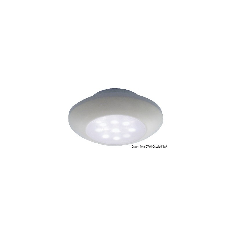 
Plafonnier étanche blanc  LED blanc 
