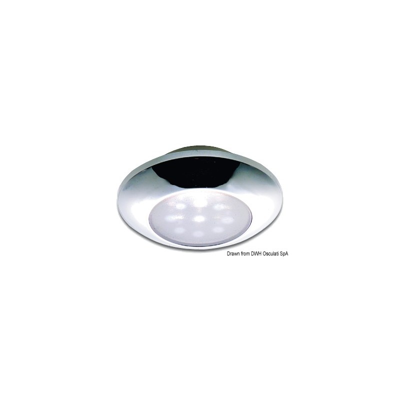 
Plafonnier étanche chromé  LED blanc 

