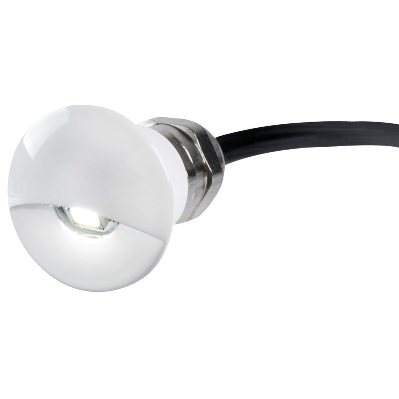 
Lumière courtoisie LED blanc corps aluminium peint blanc poli 
